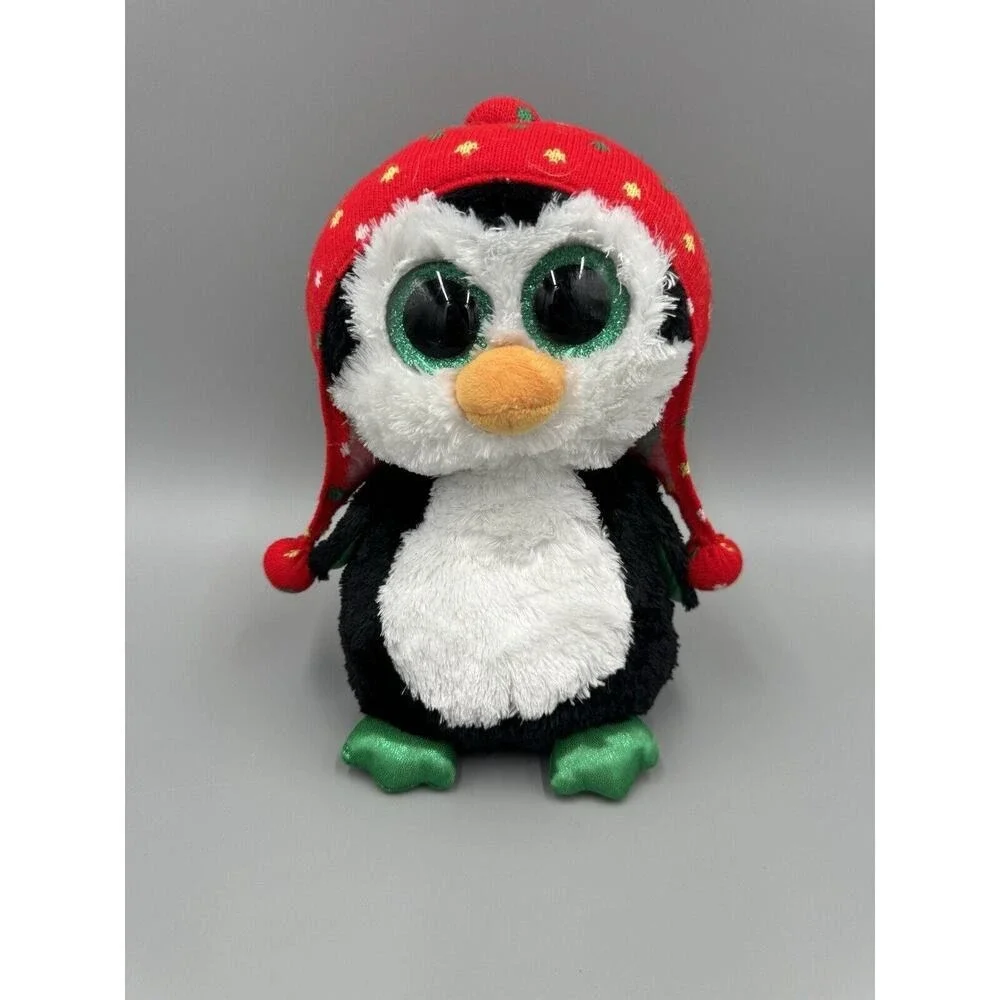 Ty Beanie Boos Freeze Penguin Holiday Christmas Plush In Hat 8